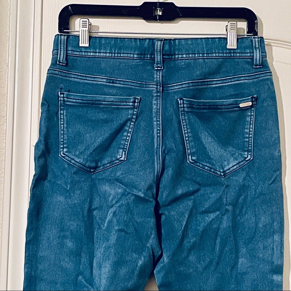 DG Diane Gilman Lux Sport Cropped Slim Stretch Cotton Denim Jeggings. Size M. - Picture 8 of 11